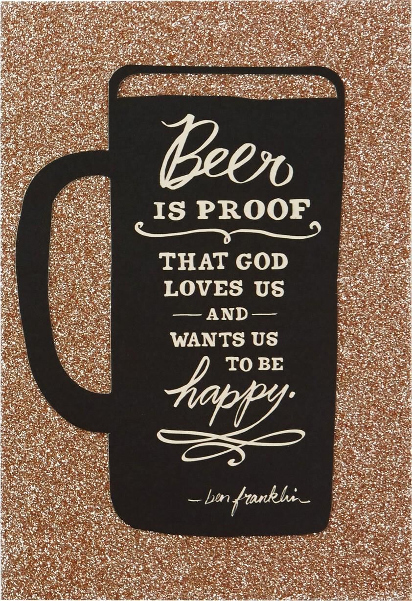 Beer and Be Happy Birthday Card