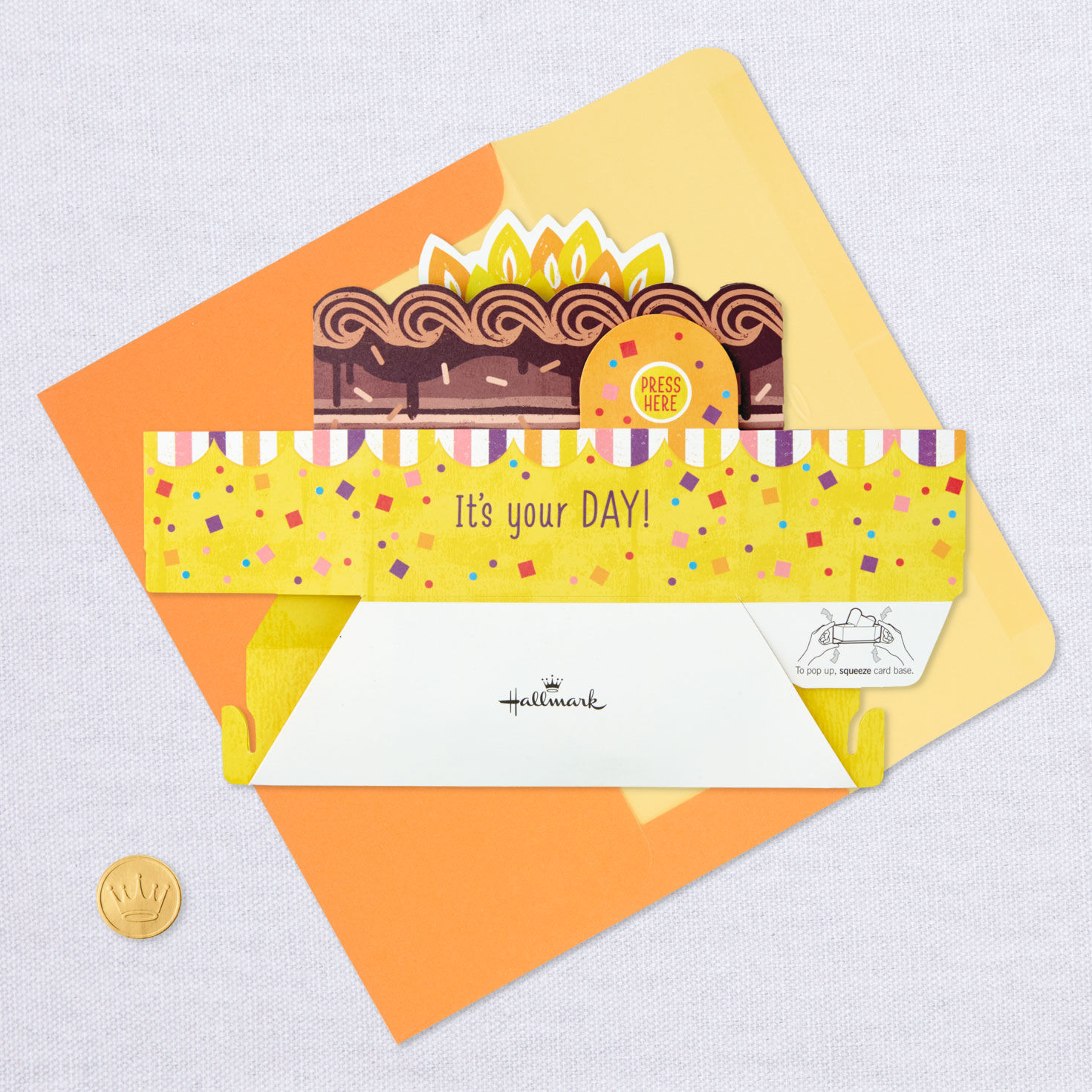 Chocolate Cake Musical 3D Pop-Up Birthday Card With Motion, , large image number 6