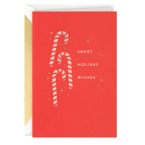 Sweet Holiday Wishes Christmas Card, , large