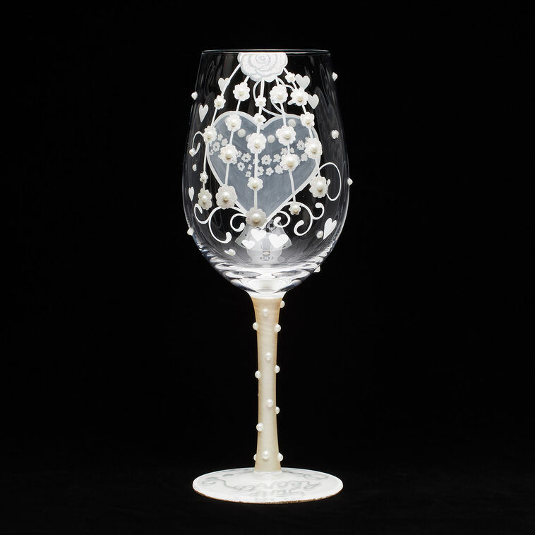 Keepsake for Bride or Wedding Day Lolita Wine Glass  image number 2