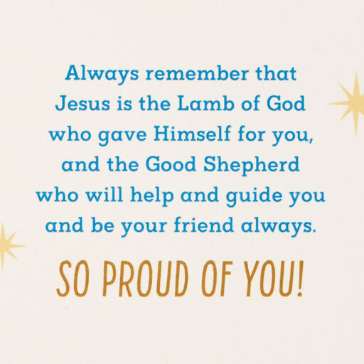 So Proud of You Religious First Communion Card for Nephew, 