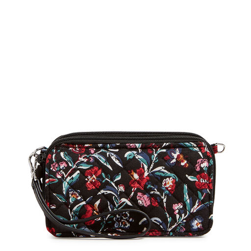 Vera Bradley RFID All-in-One Crossbody in Perennials Noir, 