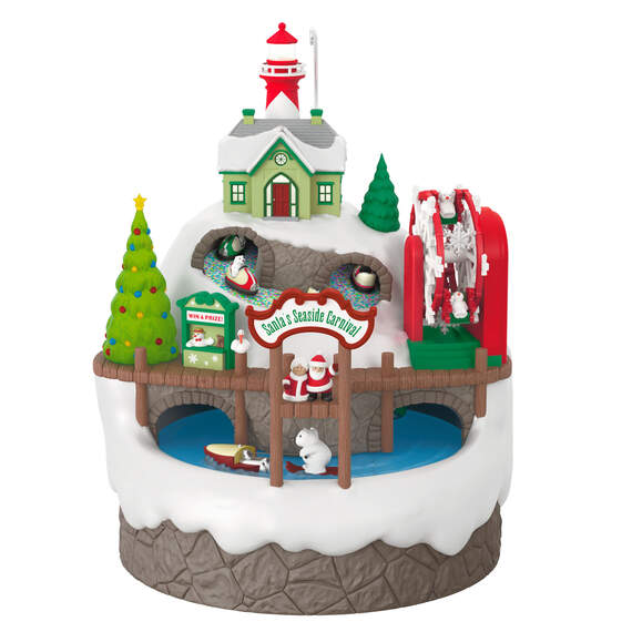 Santa's Seaside Carnival Musical Ornament With Light and Motion