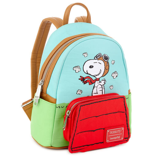 Loungefly Peanuts Snoopy vs. the Red Baron Mini Backpack, 