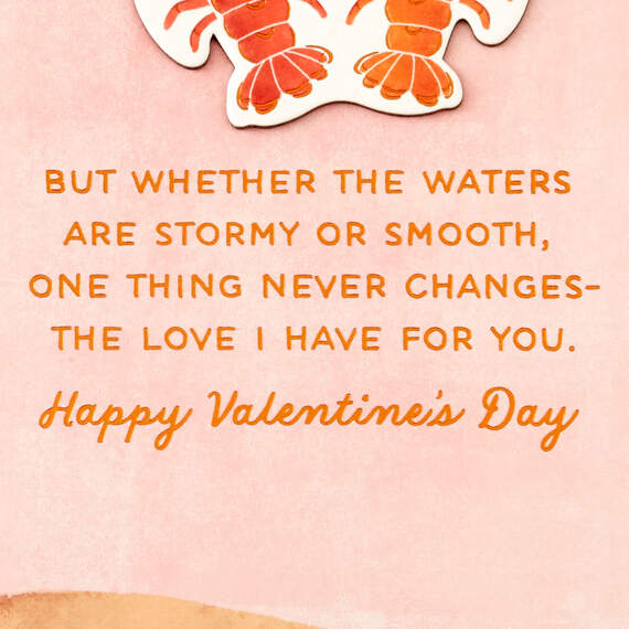 You're the One for Me Lobsters Romantic Valentine's Day Card, , large image number 3
