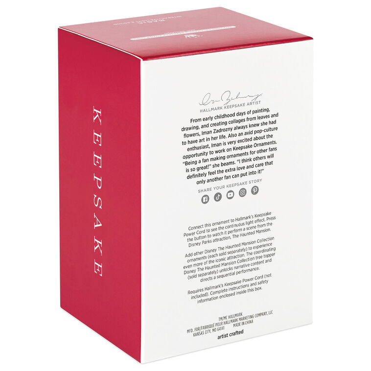 Haunted Mansio Widow Bride Keepsake Ornament package back image number 9