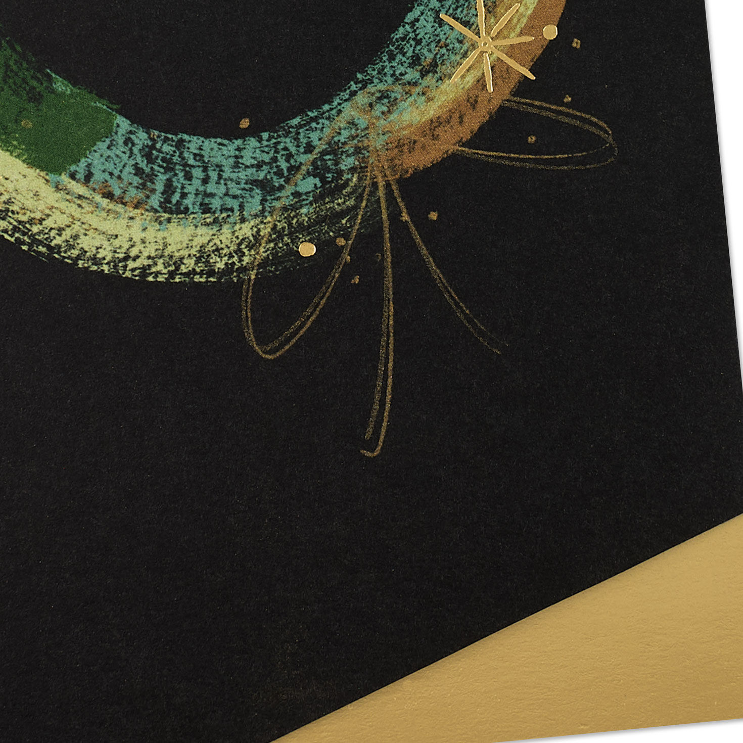 Modern Holiday Wreath Husband Christmas Card Card Front Detail image number 6