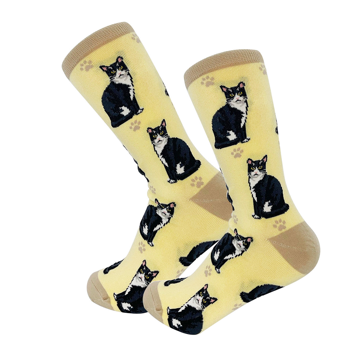 E&S Pets Tuxedo Cat Novelty Crew Socks