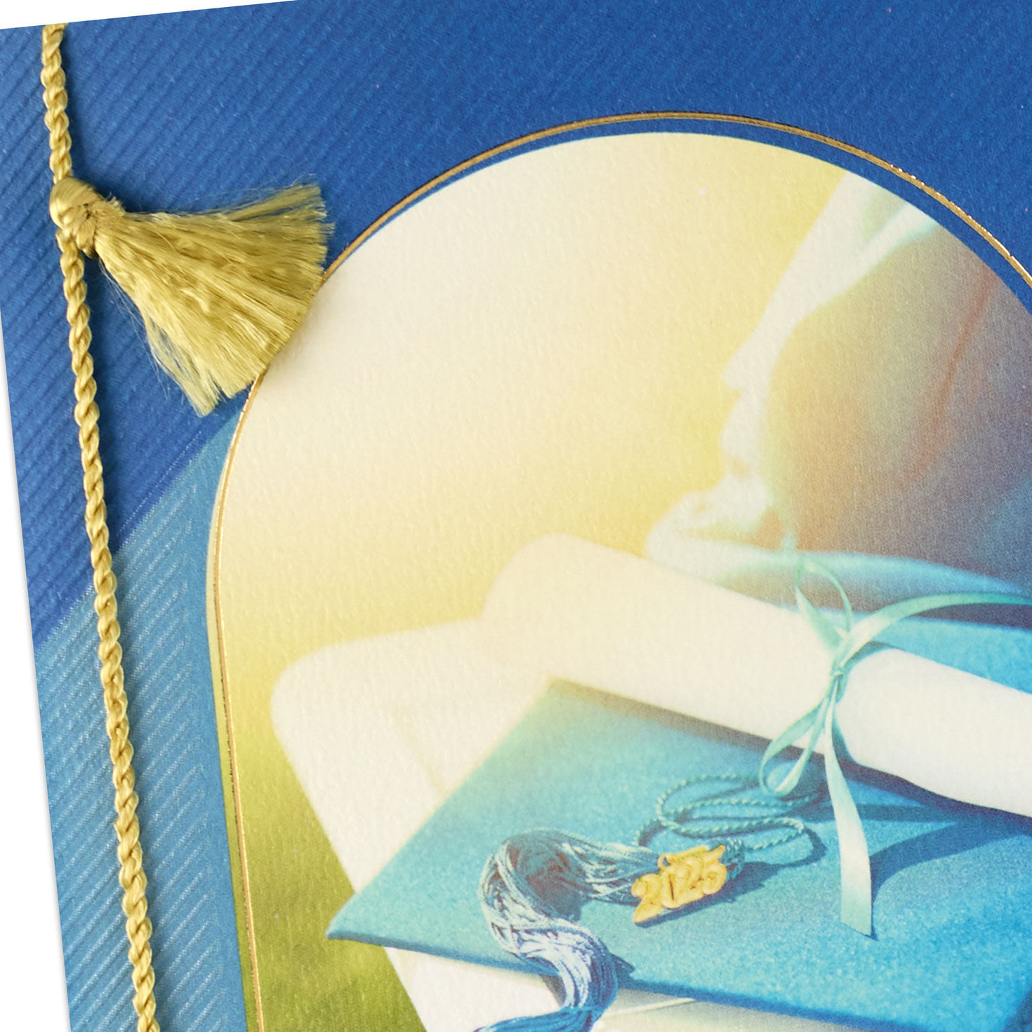 Mortarboard on Chair Graduation Card Card Front Detail image number 5