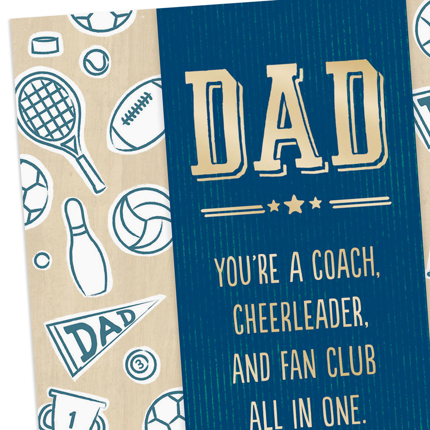Sports Icons Father's Day Card for Dad Card Front Detail image number 4