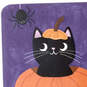 3.25" Mini Smile Black Cat in Pumpkin Halloween Card, , large image number 6