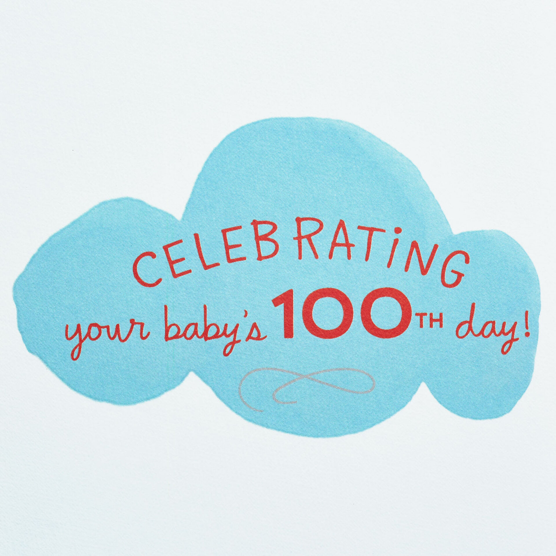Bear Lucky Baby, Lucky You 100 Days New Baby Card Greeting Cards
