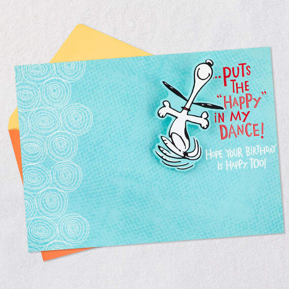 Peanuts® Snoopy Happy Dance Pop-Up Birthday Card, , large image number 3