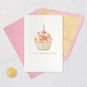 Floral Iced Cupcake Signature Birthday Card Card Front with Envelope and Gold Seal image number 6