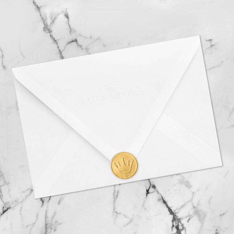 Pop-Up Hummingbird and Flowers Birthday Card Envelope Back with Seal image number 9