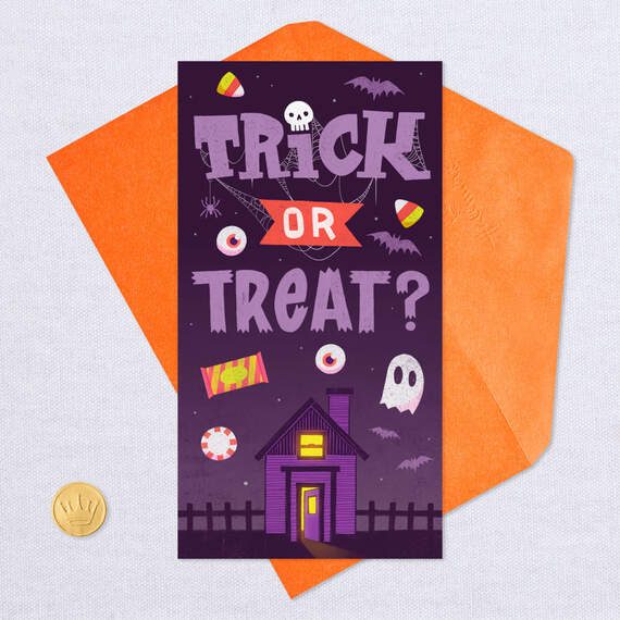 Trick or Treat Money Holder Halloween Card, , large image number 5