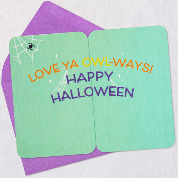3.25" Mini Love Ya Owl-Ways Halloween Card, , large image number 2