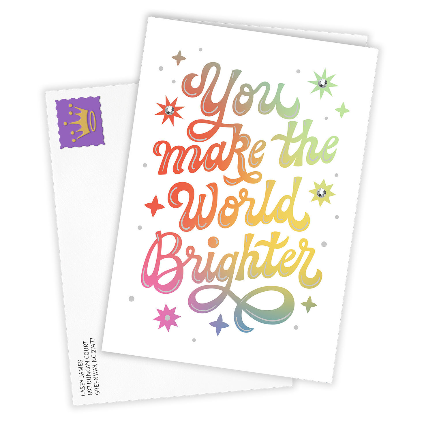 Making the World Brighter Thank-You Photo Card, , large image number 2