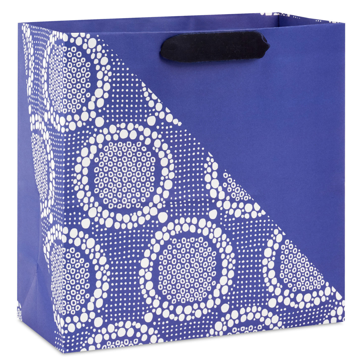 Vintage Lace on Blue Large Gift Bag Front image number 1