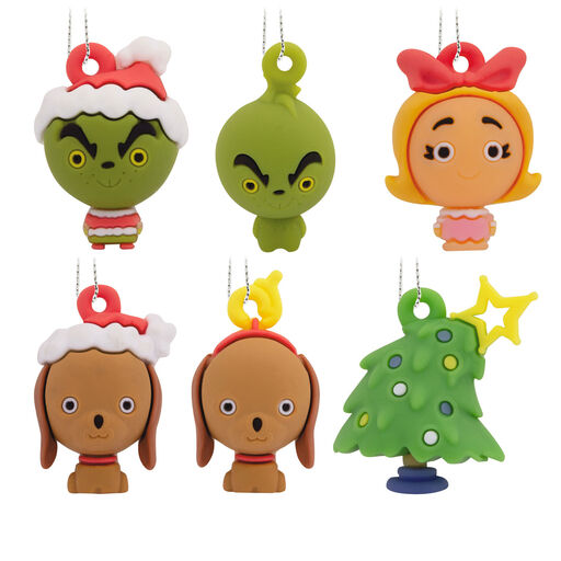 Mini Dr. Seuss's How the Grinch Stole Christmas!™ Shatterproof Hallmark Ornaments, Set of 6, 