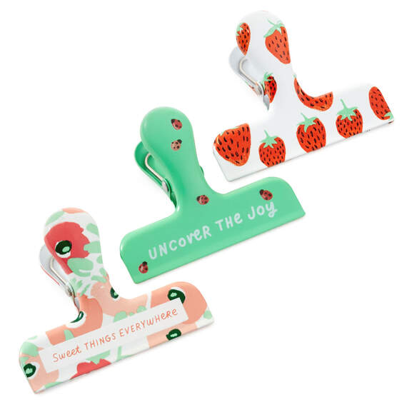 Sweet Things Everywhere Chip Clips, Set of 3