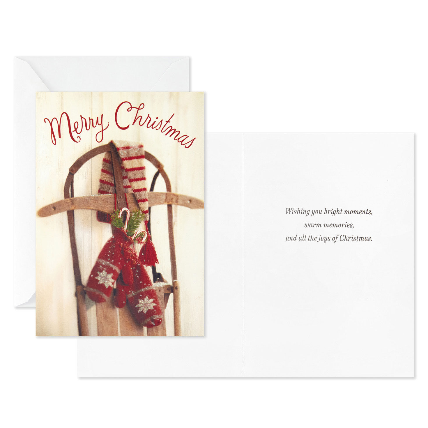 Vintage Holidays Assorted Boxed Christmas Cards Card Front with Sentiment image number 2