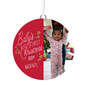 Baby's First Christmas Personalized Text and Vertical Photo Ceramic Ornament, , large image number 1
