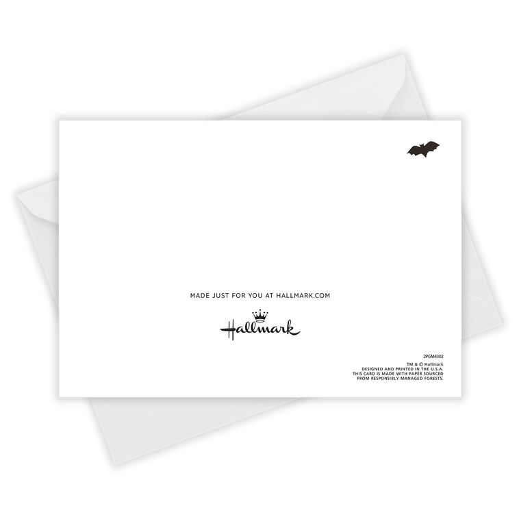 Paw-ty Animal Pet Photo Personalized Halloween Card Card Back with Envelope image number 5