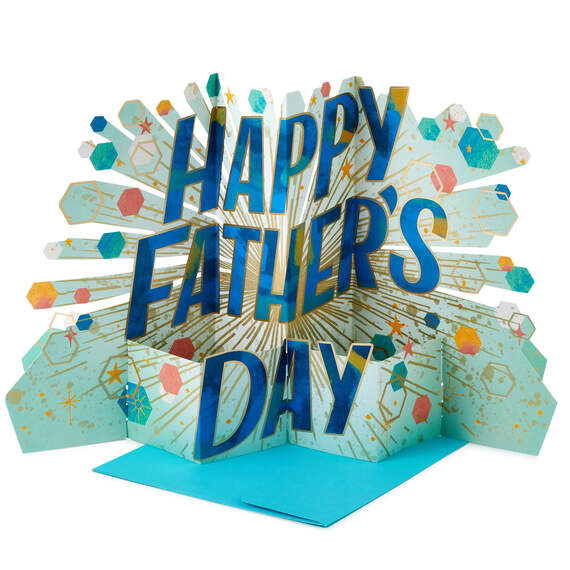 Jumbo Happy Father's Day 3D Pop-Up Father's Day Card, , large image number 1