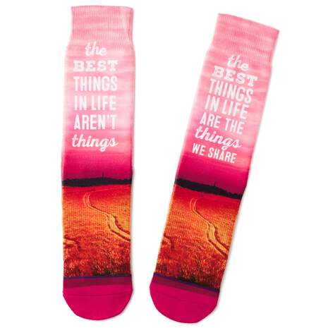 The Best Things in Life Toe of a Kind Novelty Socks, , large