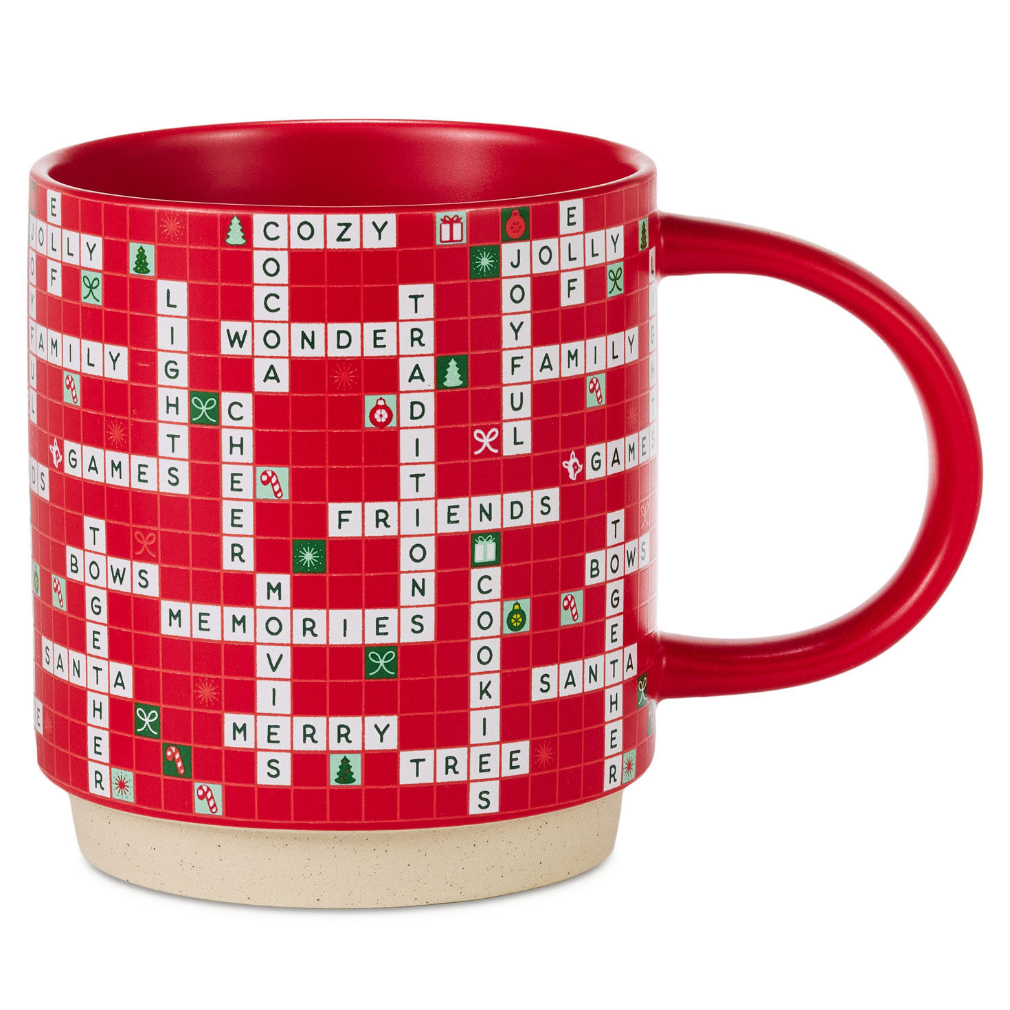 Christmas Crossword Puzzle Mug, 16 oz.