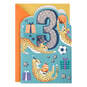 Yippee, You're 3 Sporty Cheetahs 3rd Birthday Card, , large image number 1