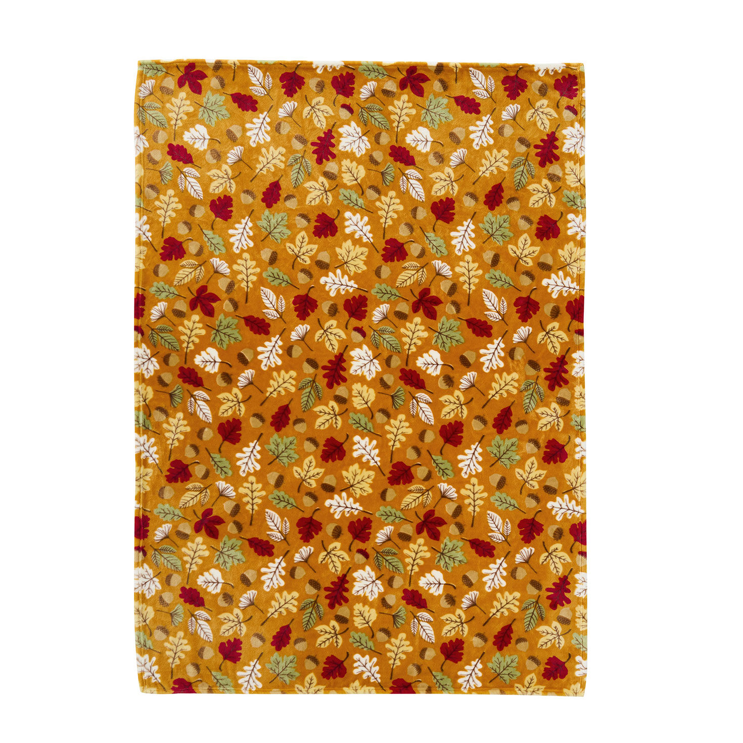 Hallmark Multicolor 50" x 70" Plush Fall Throw Blanket front flat image number 2
