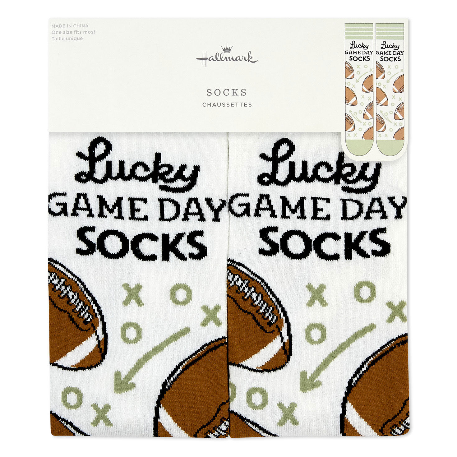 Lucky Game Day Football Unisex Crew Socks for only USD 12.99 | Hallmark