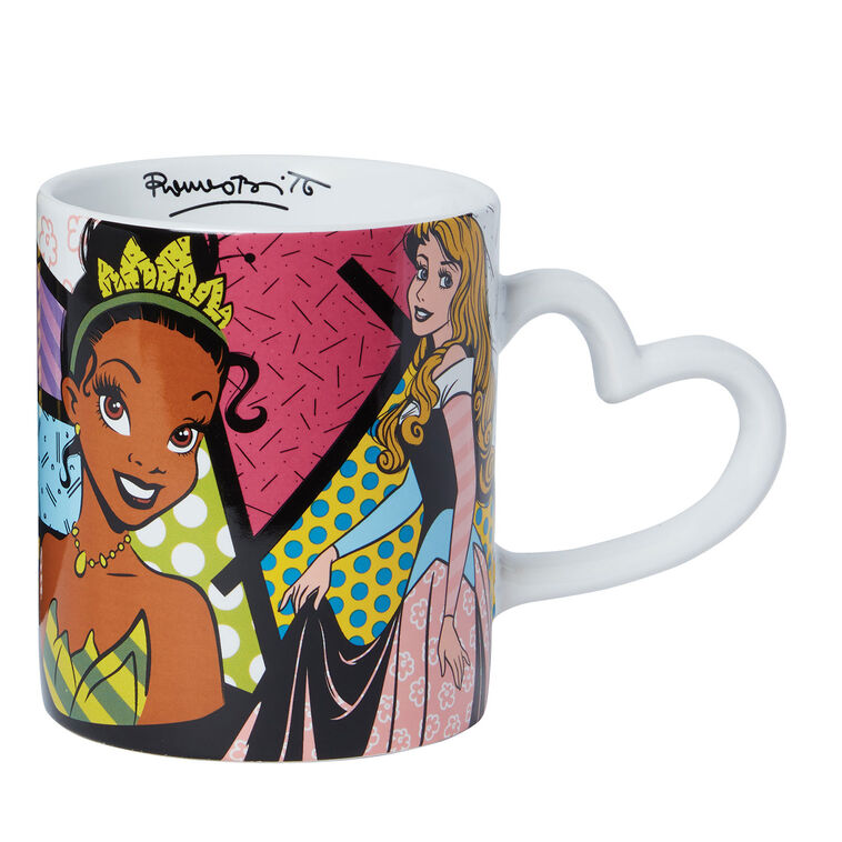 Disney Princesses Ariel, Tiana, Cinderella and Aurora Britto Mug