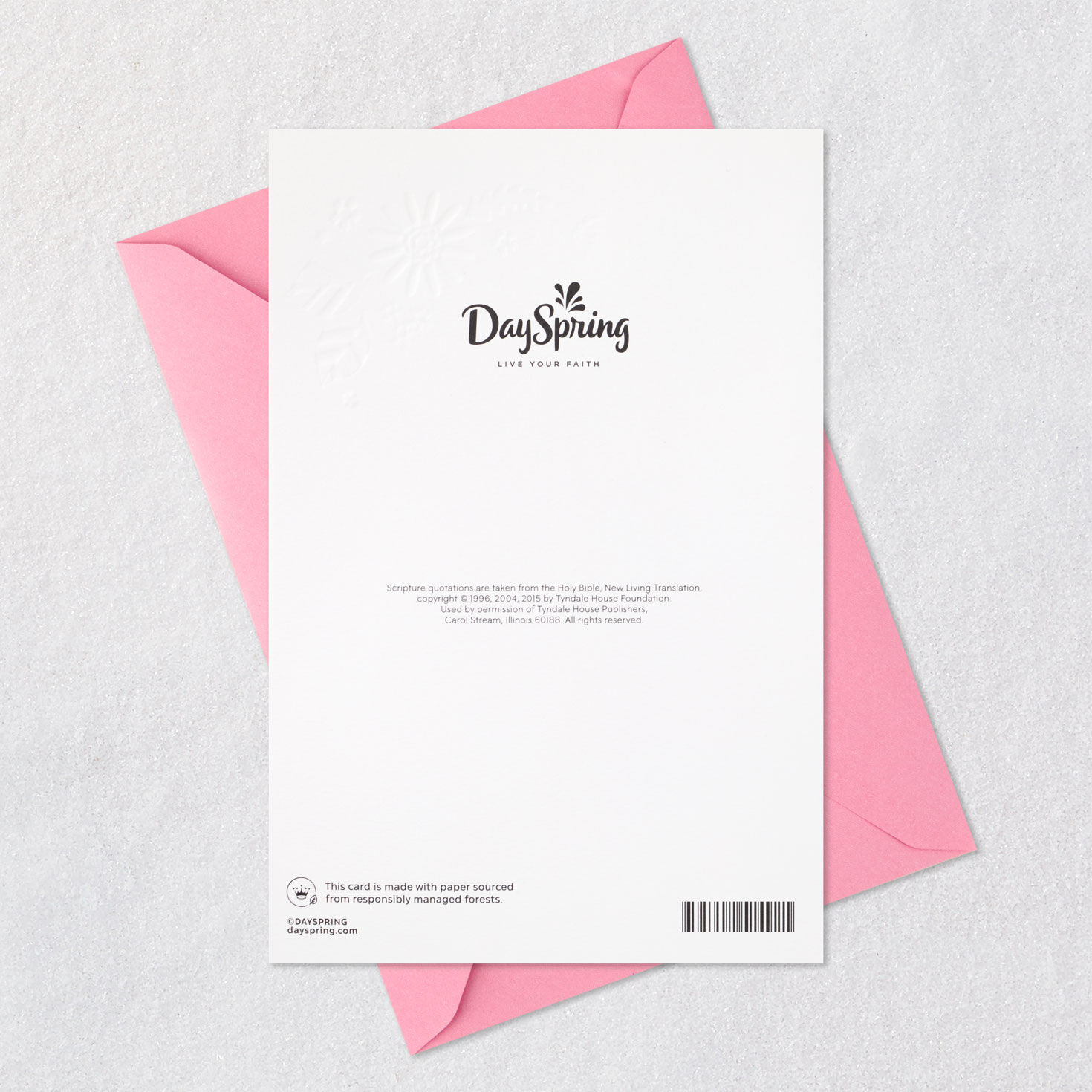 Modern Flower Sketches Religious Mother's Day Card Card Back with Envelope image number 8