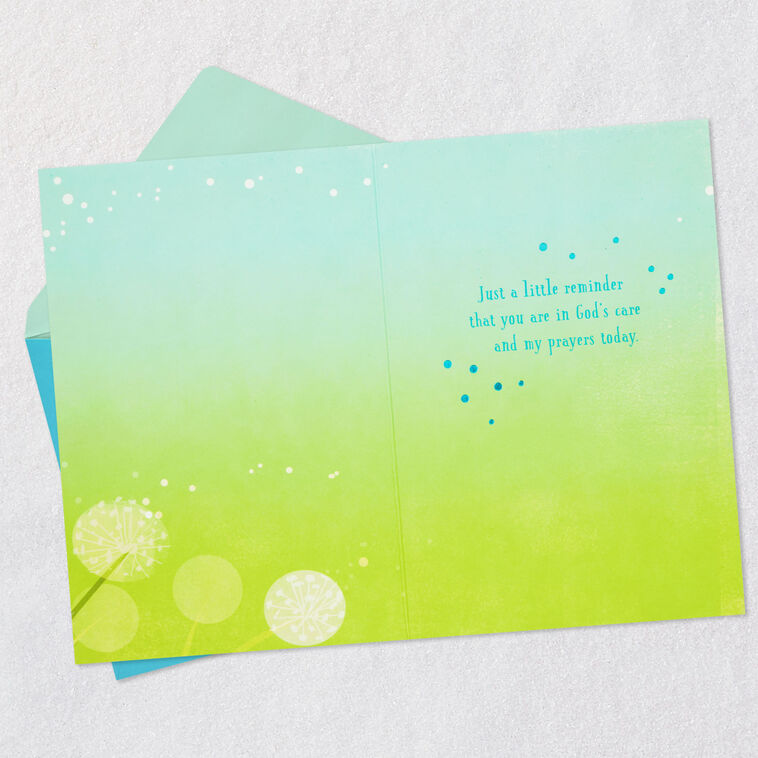 In God's Care and My Prayers Religious Support Card, , large image number 3