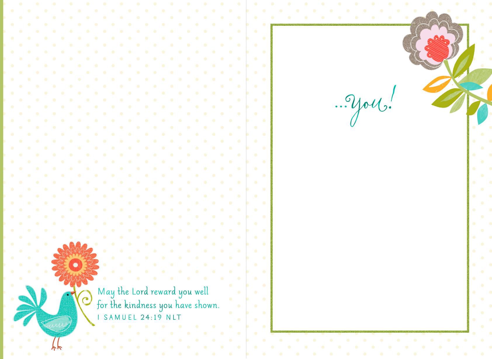 Look Who's a Blessing Religious Thank You Card