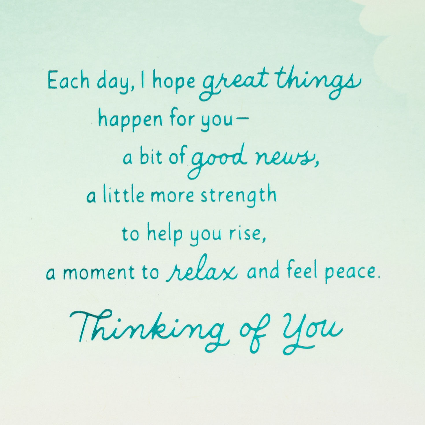 Sunny Mountain Lake Landscape Get Well Card Sentiment image number 2