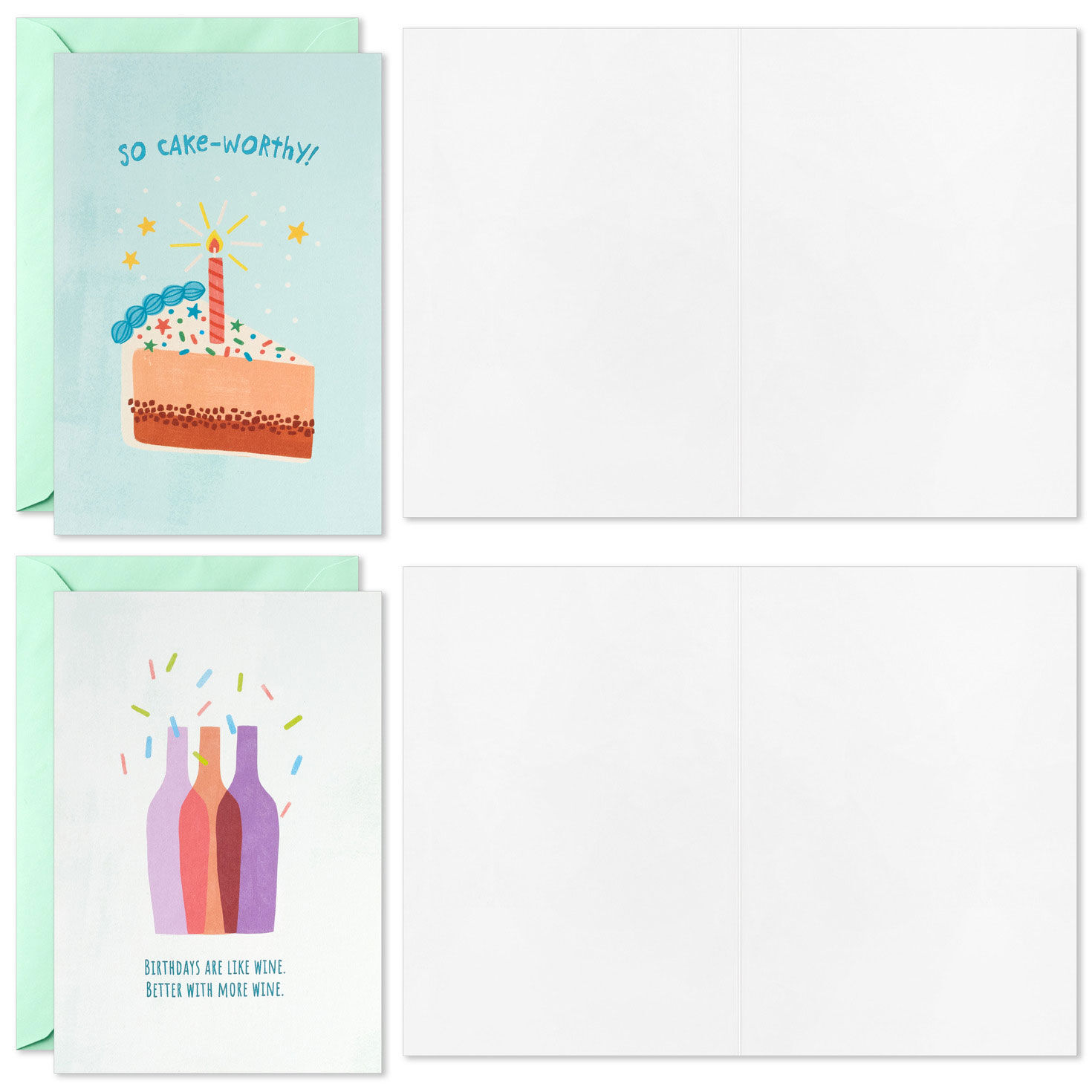 Cake-Worthy Celebrations Assorted Funny Blank Birthday Cards, Pack of 16, , large image number 2