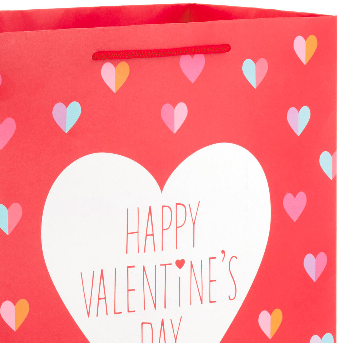 Hearts and Stripes 8Pack Valentine's Day Gift Bags, Assorted Sizes and