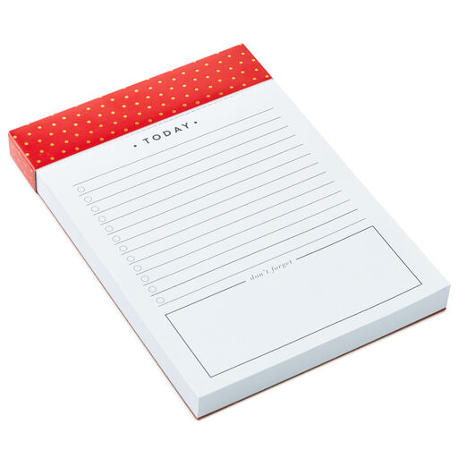 Festive Gold Dots Classic Prompted Memo Pad, 