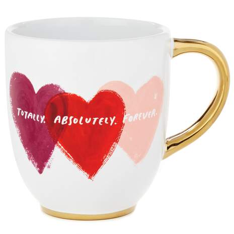 Totally Absolutely Forever Hearts Mug, 14.5 oz., , large