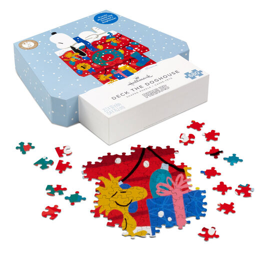 Peanuts® Snoopy Deck the Doghouse 680-Piece Die-Cut Jigsaw Puzzle, 