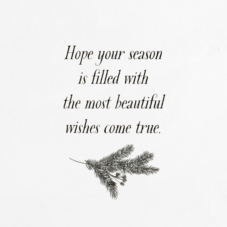 Lush Poinsettia on Green Boxed Christmas Cards sentiment image number 4