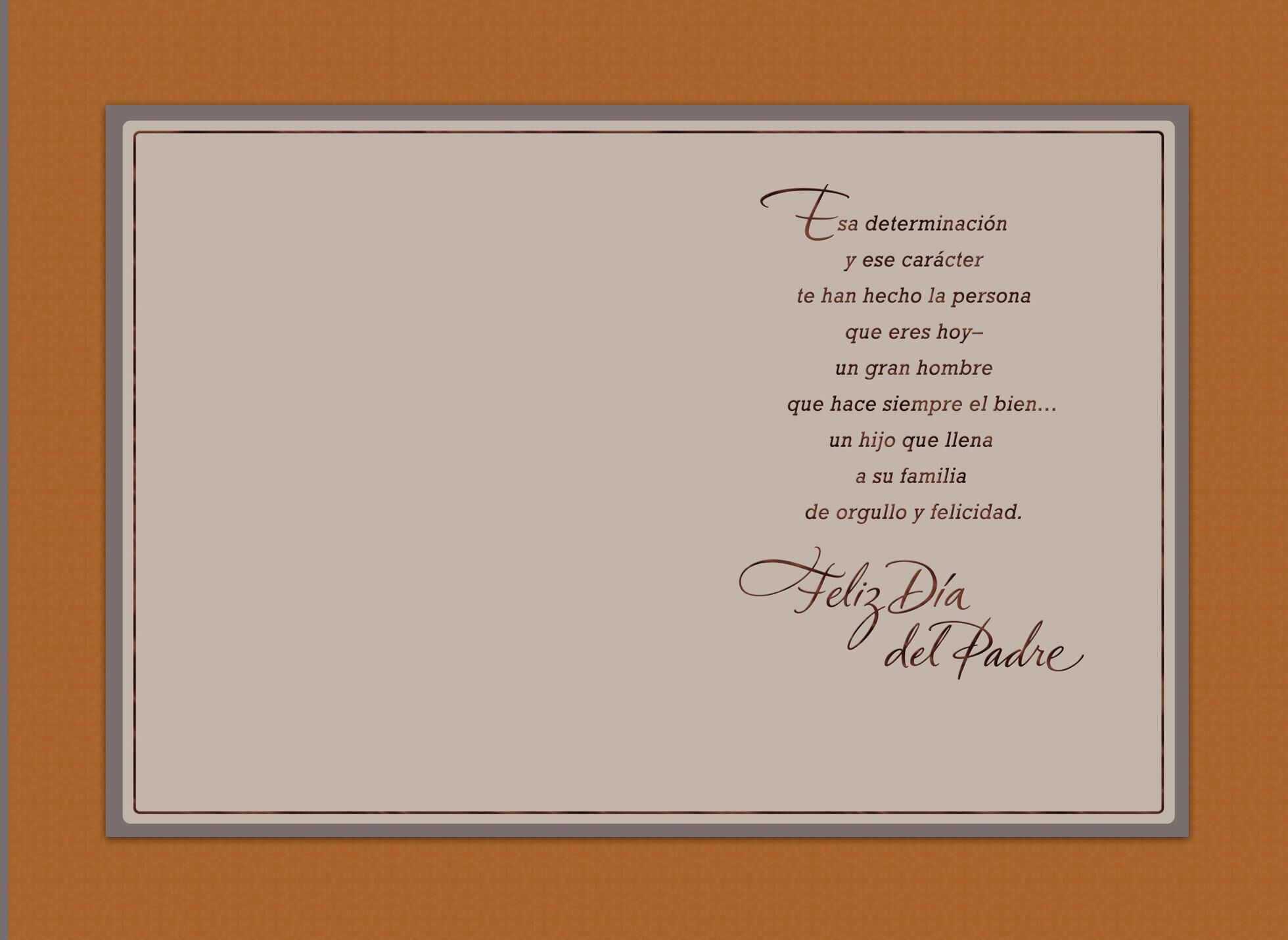 You Make Your Family Proud Spanish-Language Father's Day Card for Son