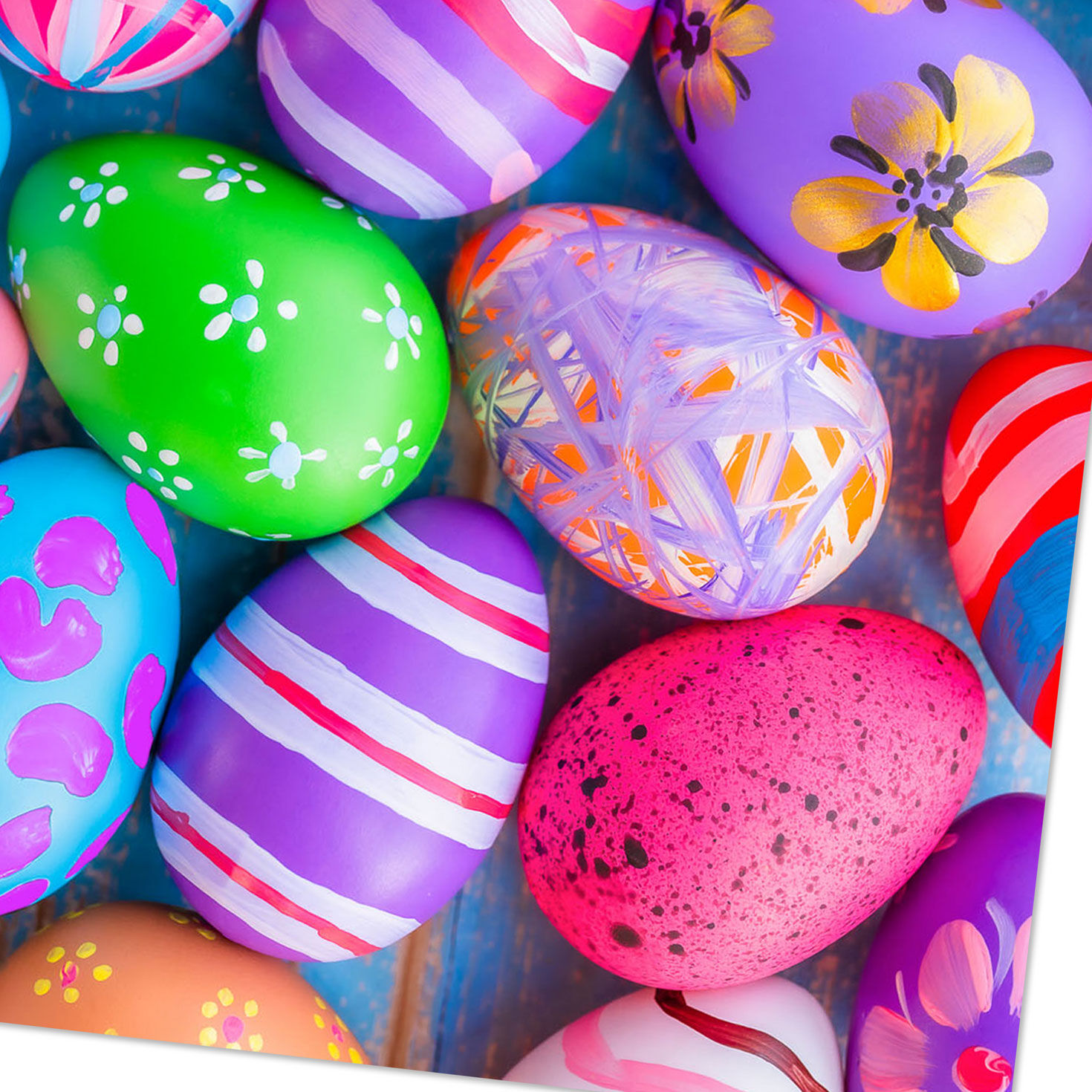 Dyed Easter Eggs Funny Easter Card Card Front Detail image number 4