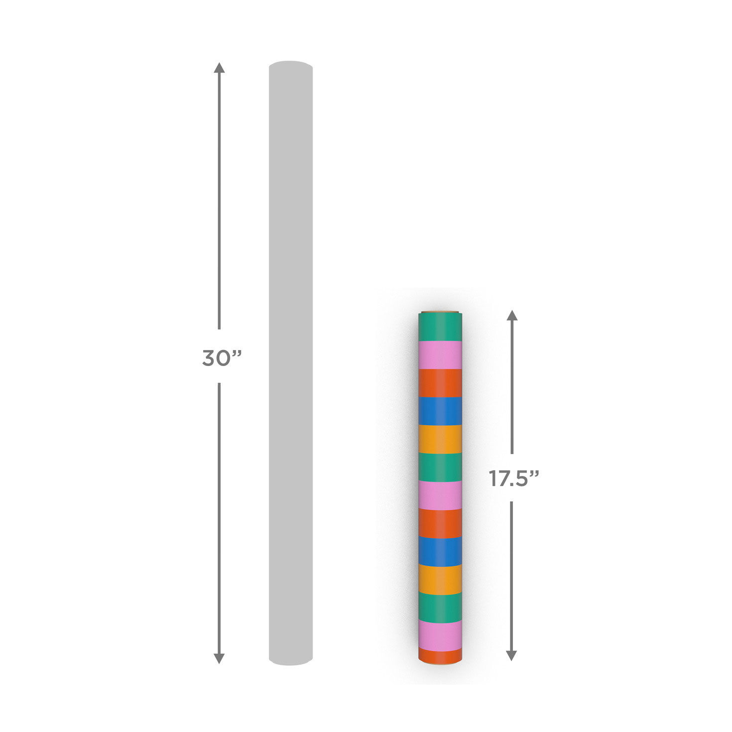 Bold Modern Stripes Wrapping Paper Mini Roll, 38.8 sq. ft. for only USD 12.99 | Hallmark