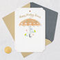 Orange Umbrella with Flowers Bridal Shower Card Card Front with Envelope and Gold Seal image number 6