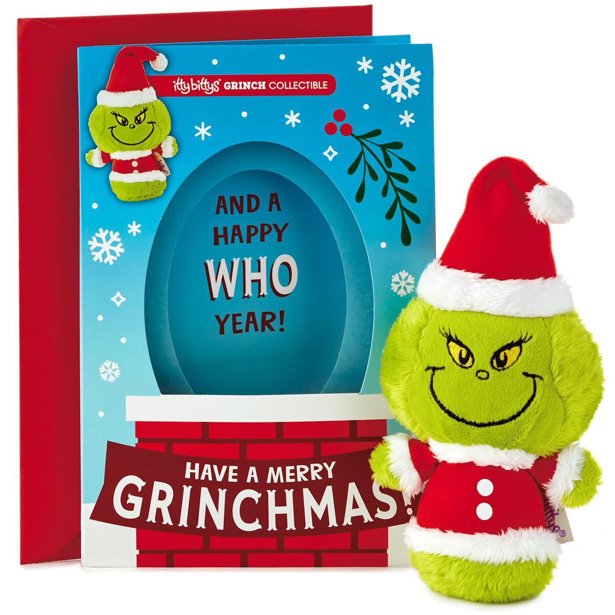 itty bittys® Dr. Seuss™ Grinch Christmas Card With Stuffed Animal